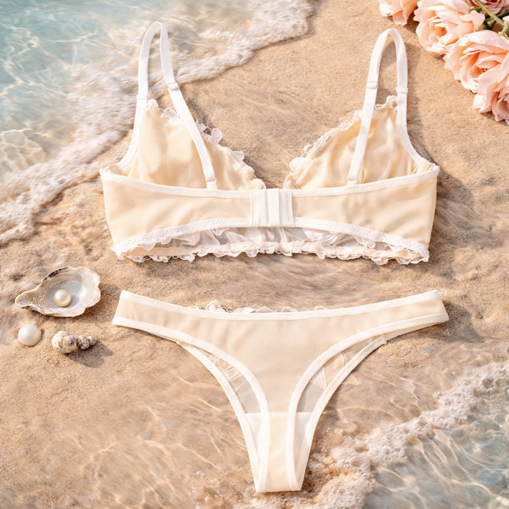 'Floral Serenity' Lingerie Set